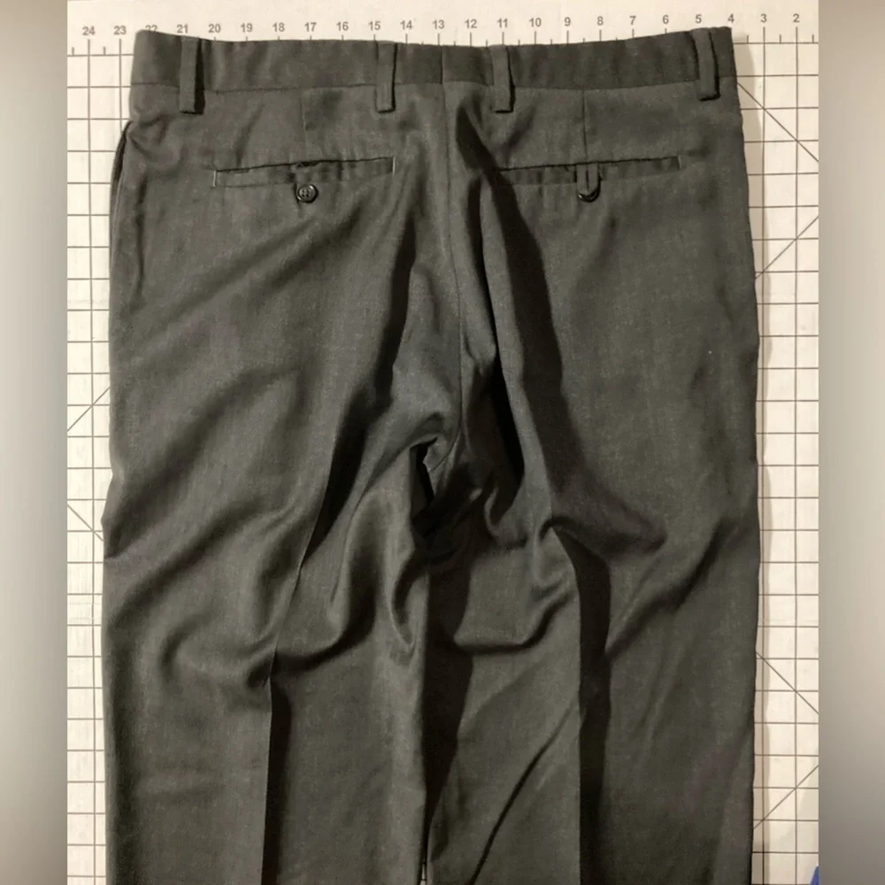 Banana Republic Men’s 36/32 Modern Charcoal Grey 100% Wool‎ Dress Pants